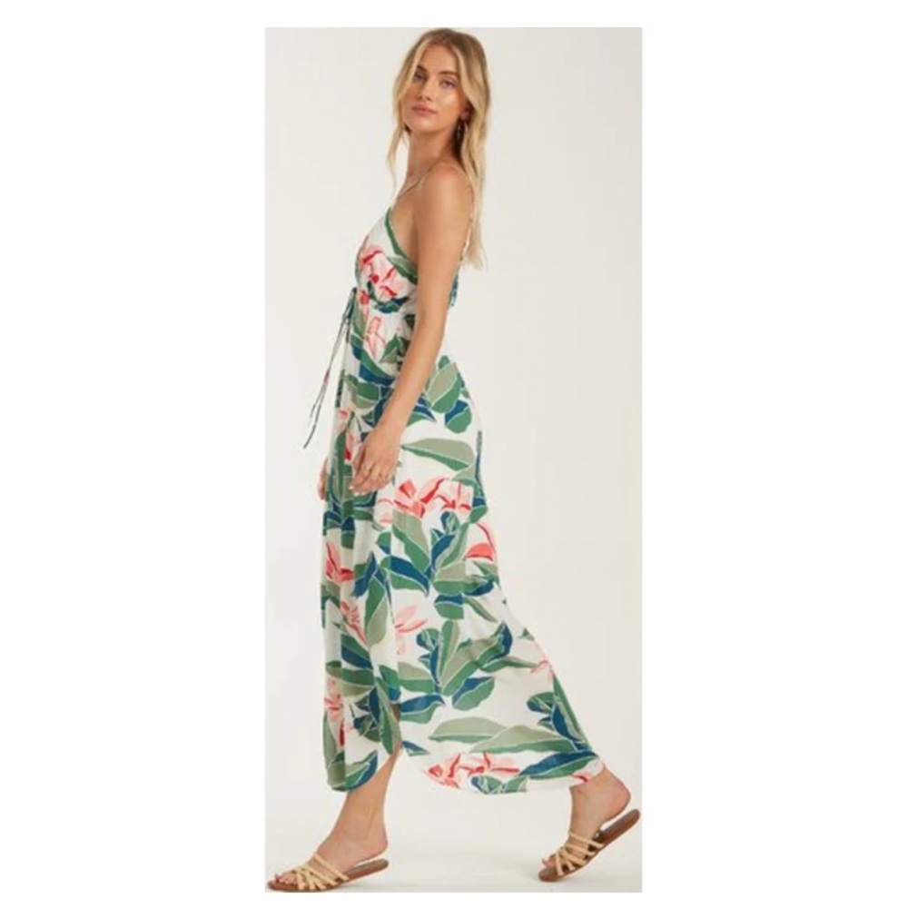 Billabong Green Floral Maxi Dress